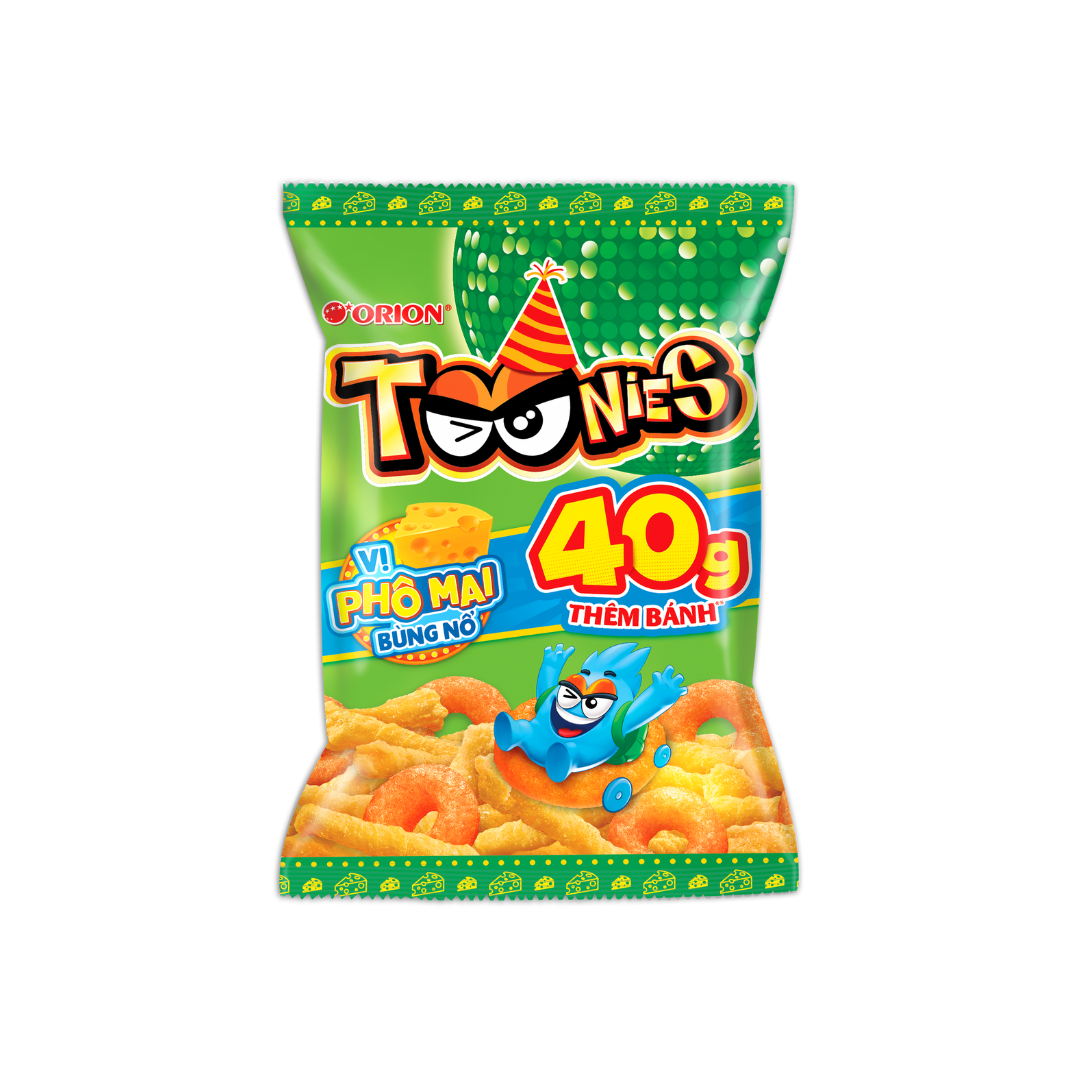 Bánh Snack Toonies vị Phô Mai bùng nổ - Công ty TNHH Thực phẩm Orion Vina